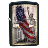 Zippo Bald Eagle NYC Black Matte Lighter
