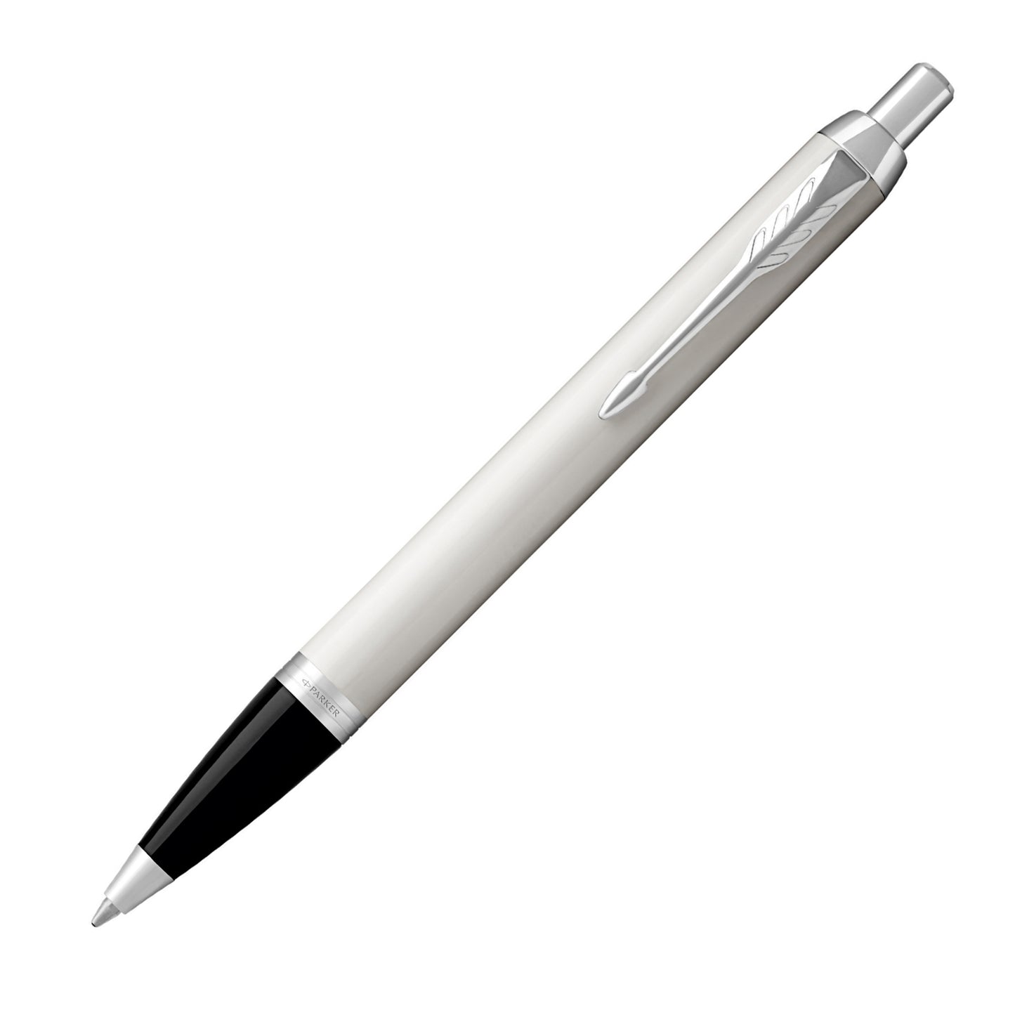 Parker IM White with Chrome Trim Ballpoint Pen