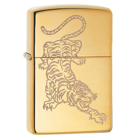 Zippo Golden Japanese Tiger Lighter