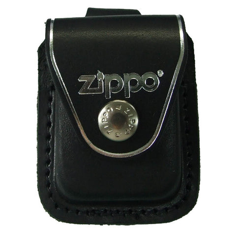 Zippo Black Leather Pouch with Loop