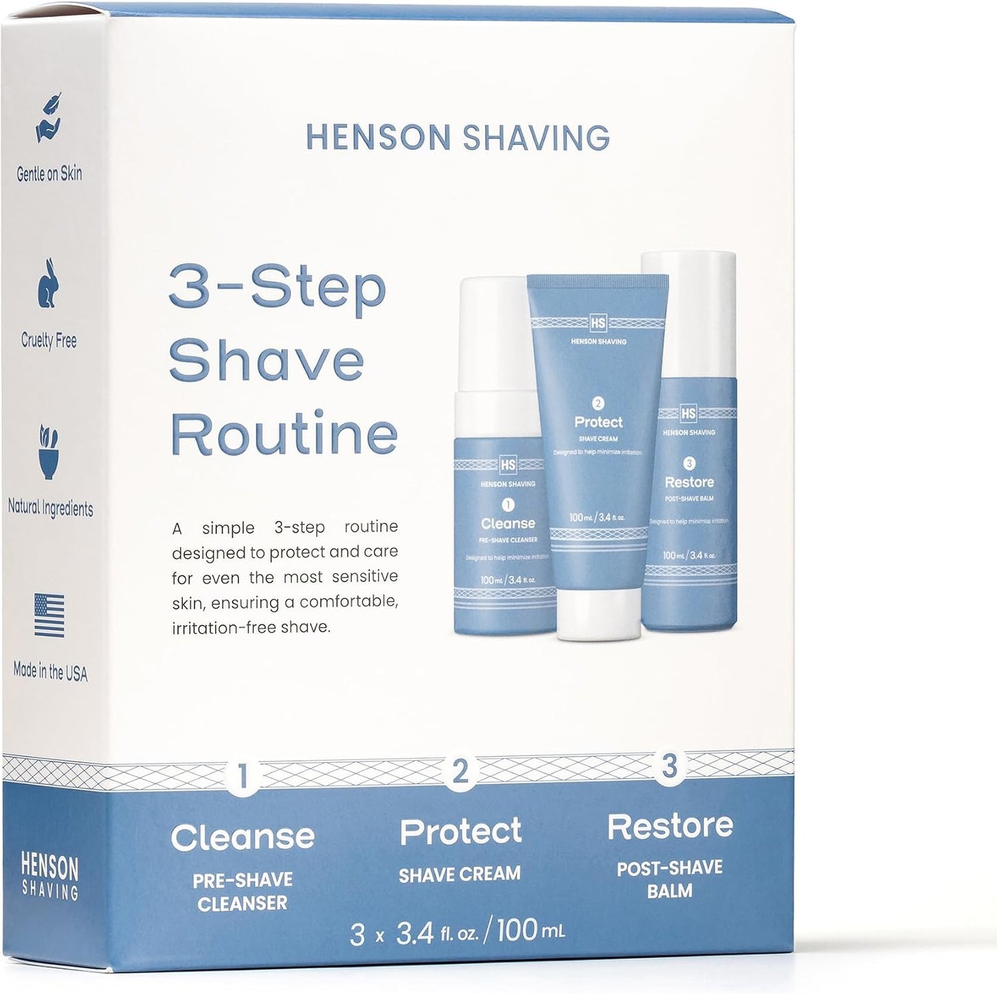 Henson 3-Step Routine Shaving Kit