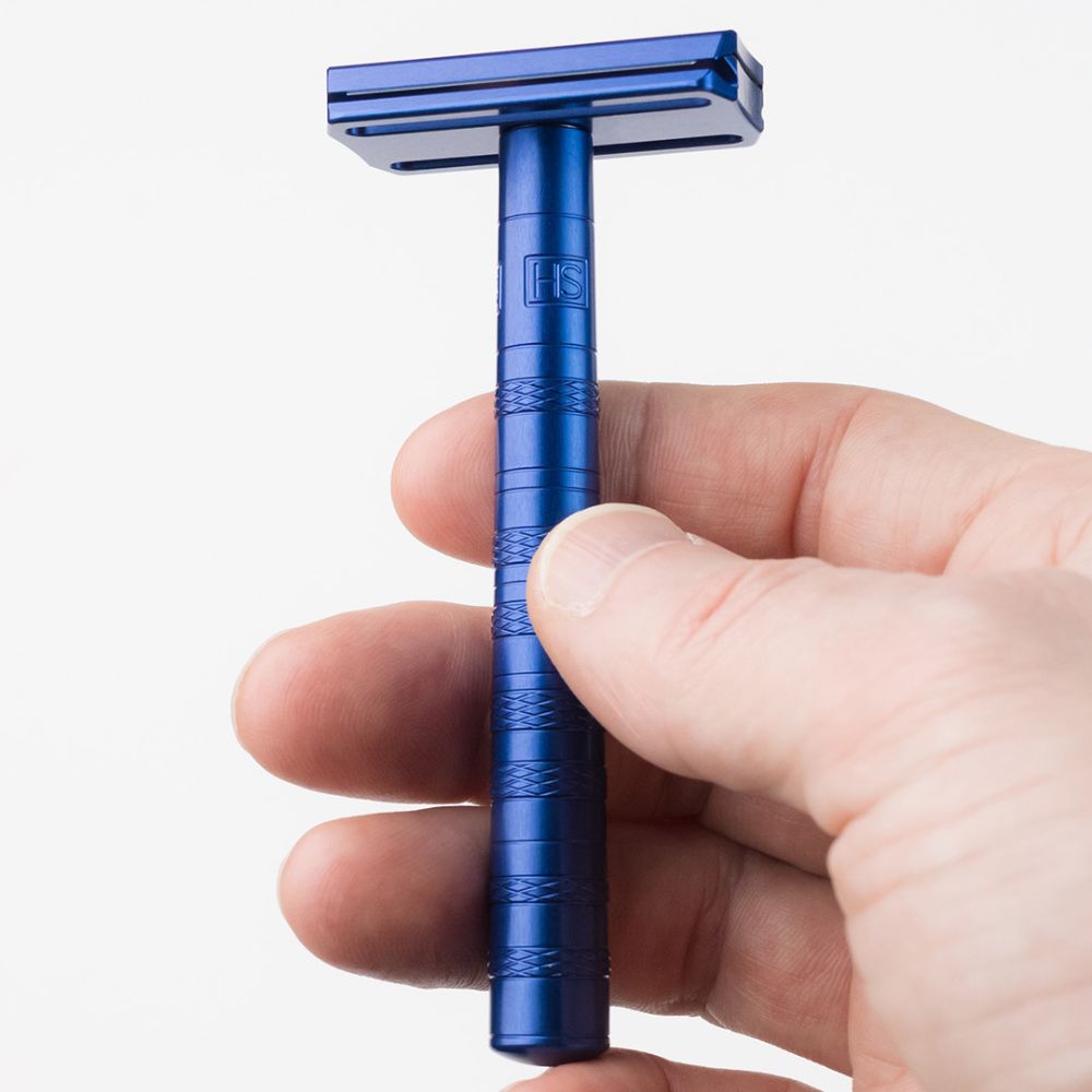 Henson Shaving AL13 Razor - Steel Blue