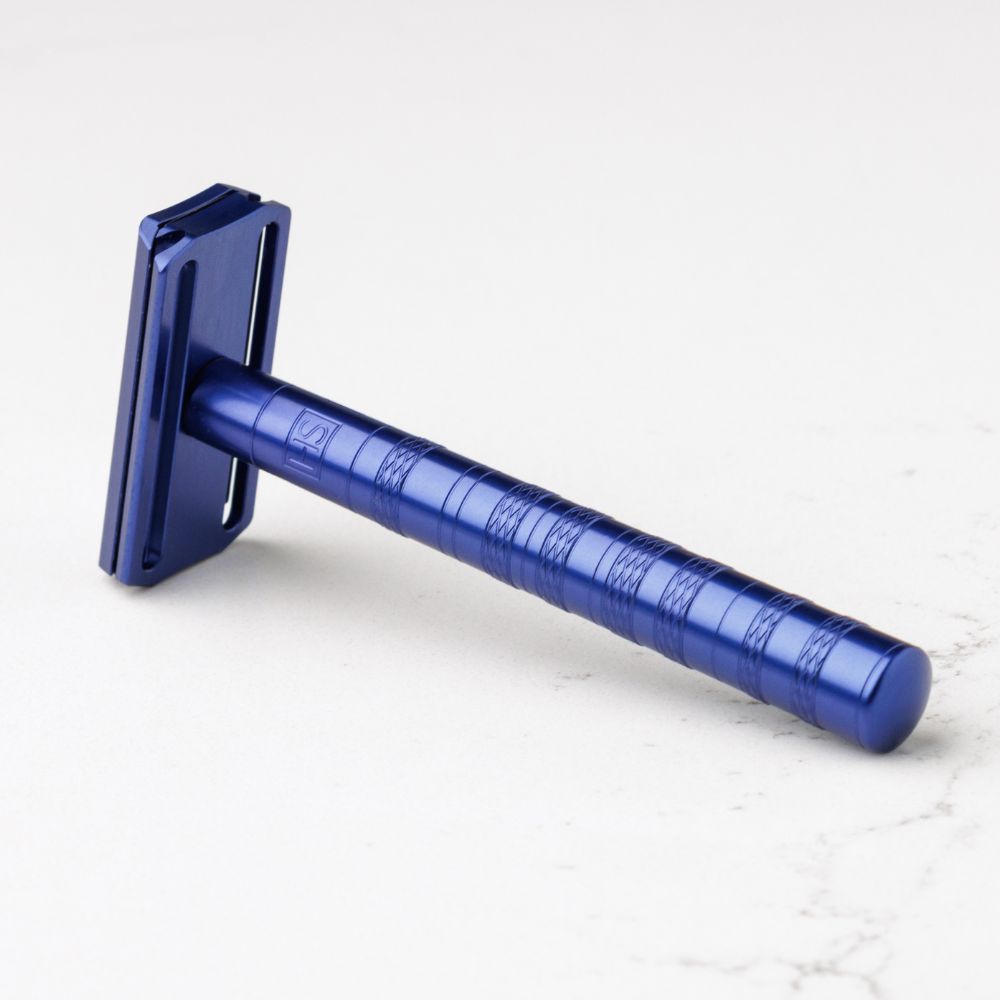 Henson Shaving AL13 Razor - Steel Blue