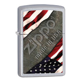 Zippo American Flag and Metal Lighter
