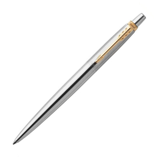 Parker Jotter Stainless Steel Gold Trim Ballpoint Pen