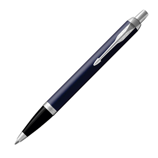 Parker IM Matt Blue with Chrome Trim Ballpoint Pen