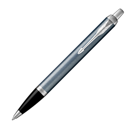 Parker IM Blue Grey with Chrome Trim Ballpoint Pen