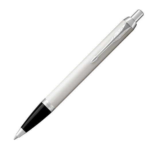 Parker IM White with Chrome Trim Ballpoint Pen