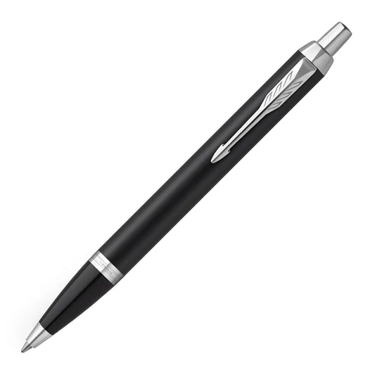 Parker IM Matte Black Chrome Trim Ballpoint Pen