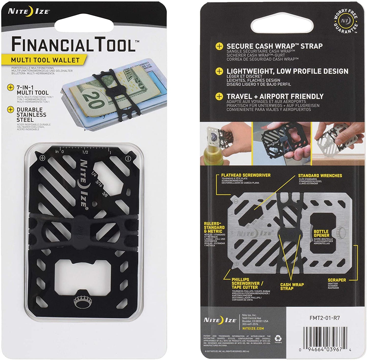Nite Ize Black Steel Multi Tool Wallet