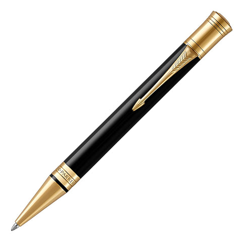 Parker Duofold Black 23k Gold Trim Ballpoint Pen