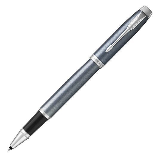 Parker IM Blue Grey with Chrome Trim Rollerball Pen