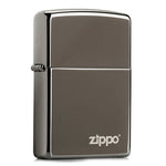 Zippo Logo Black Ice Lighter