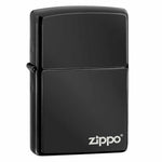 Zippo Ebony Logo Lighter