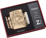 Zippo Luxury Gold Plated Asian Dragon