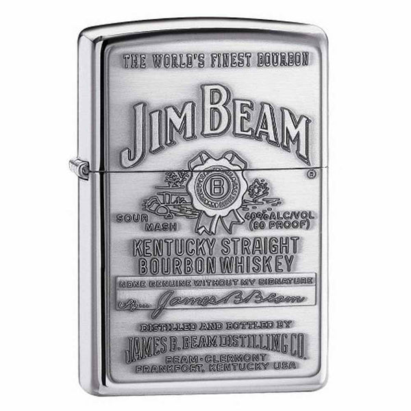 Zippo Jim Beam Pewter Emblem Lighter