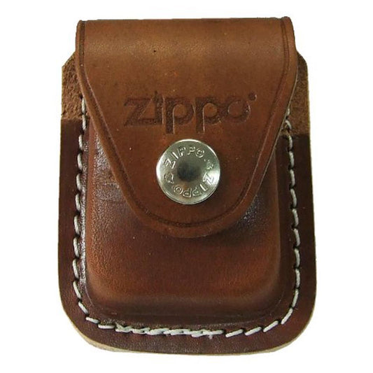 Zippo Brown Leather Pouch with Clip