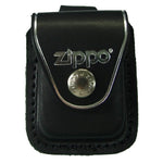 Zippo Black Leather Pouch with Loop