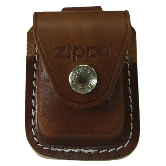 Zippo Brown Leather Pouch with Loop