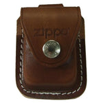 Zippo Brown Leather Pouch with Loop