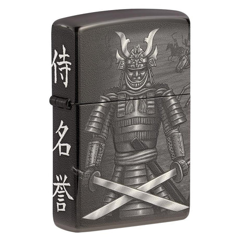 Zippo Samurai High Polish Black 360 Lighter